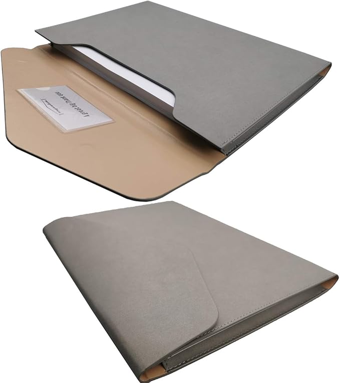 PU Leather A4 File Folder Document Holder Waterproof Portfolio Envelope Folder - Image 3