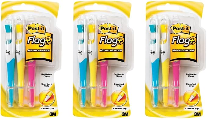 Post-it Flags + Highlighter set, Model 689-HL3 | 50 Color Coordinated Flags + by Unknown