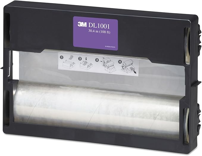 3M Dual Laminate Refill, 12 Inches x 100 Feet Roll, Heat-Free Laminating (DL1001) Clear-DeskLoop Office