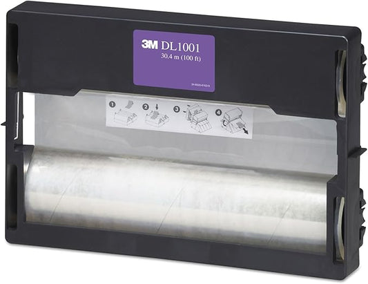 3M Dual Laminate Refill, 12 Inches x 100 Feet Roll, Heat-Free Laminating (DL1001) Clear-DeskLoop Office