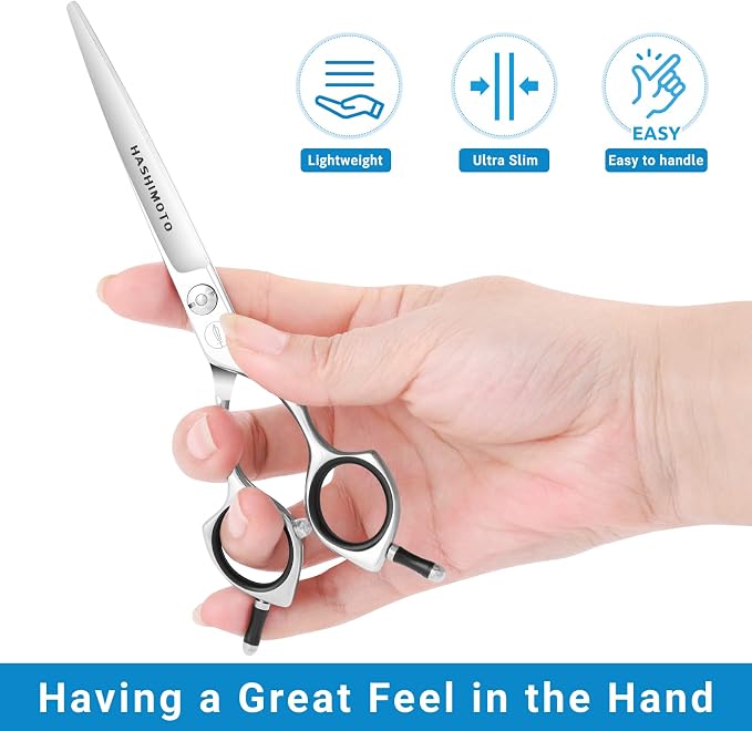 HASHIMOTO Dog Grooming Scissors, Curved Scissors - Image 3