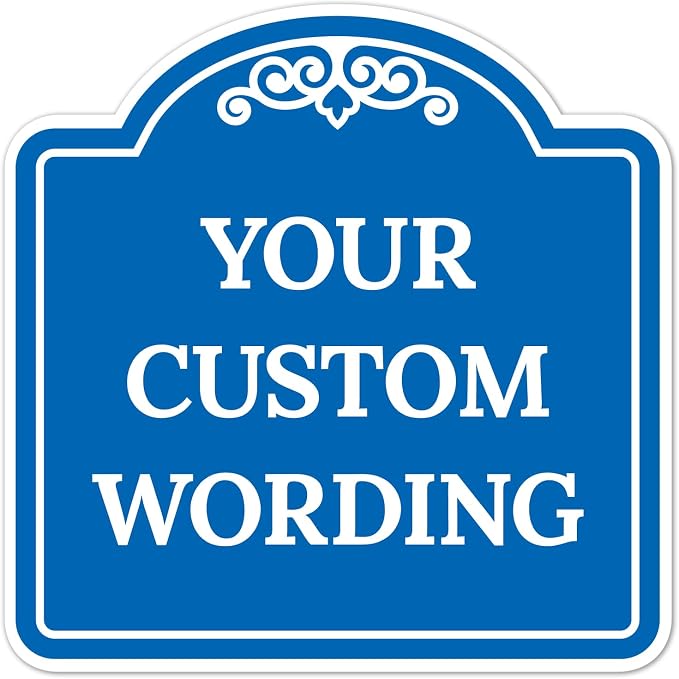 Custom Decorative Sign, Personalized Metal Sign by SigoSigns