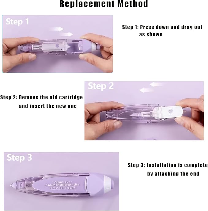 Retractable Correction Tape Replacement Inserts, Replaceable, Retractable - Image 5