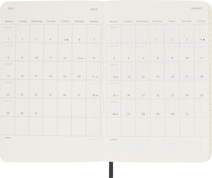 Moleskine Classic 12 Month 2024 Weekly Planner, Soft Cover - Image 5