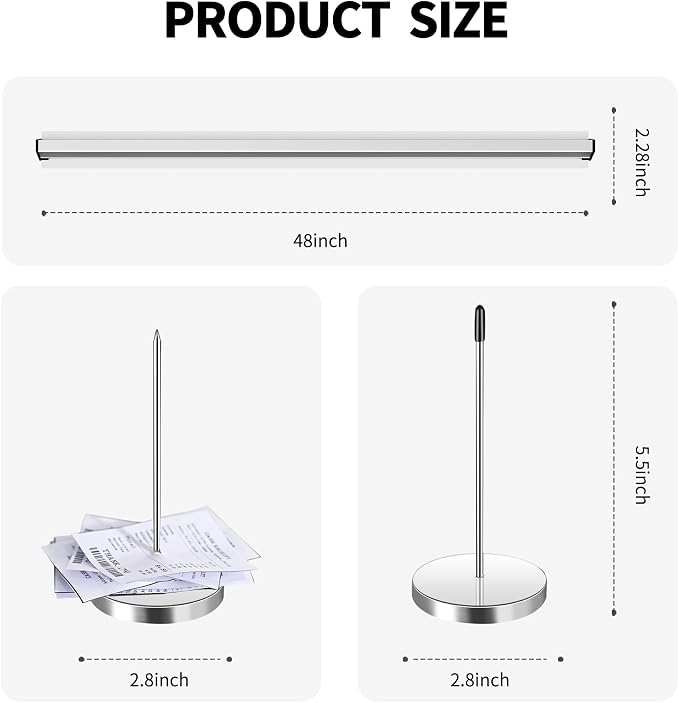 48 Inch Aluminum Ticket Holder Rail - Image 6