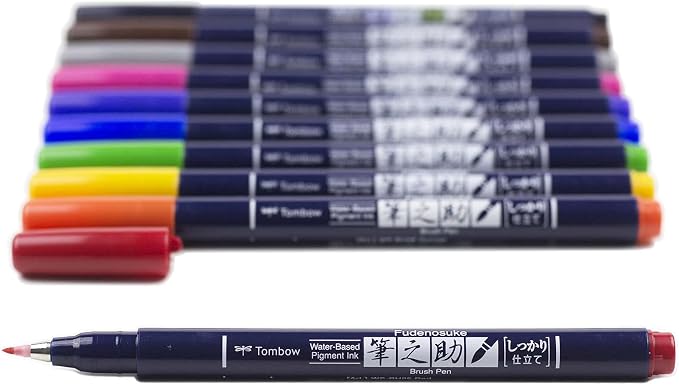 Tombow 56429 Fudenosuke Colors Brush Pens - Image 3
