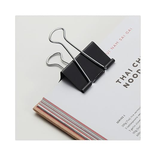 Universal Small Binder Clips Black/Silver, 144 Each - Image 7