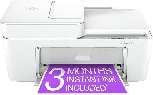 HP DeskJet 4227e Wireless All-in-One Color Inkjet Printer, Scanner, Copier, Best-for-Home, 3 Months of Instant Ink Trial Included (6W7F0A)-DeskLoop Office