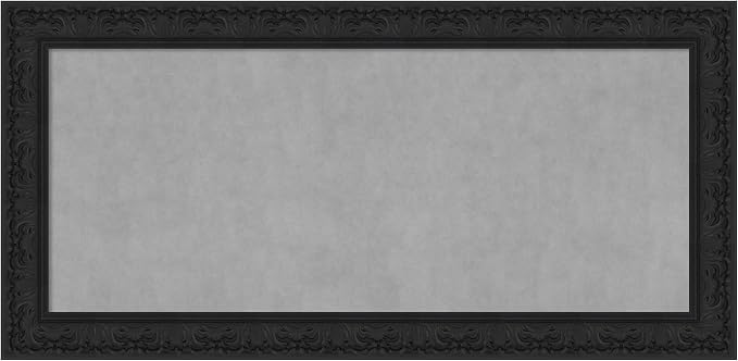 Amanti Art Black Framed Magnetic Board 27x55 Oversize Vision Board by AmantiArt