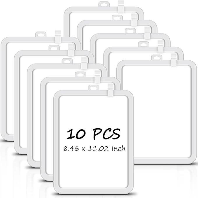 Outus 10 Pcs Dry Erase Mini White Boards Bulk 8.5 x 11'' Small Magnetic by Outus