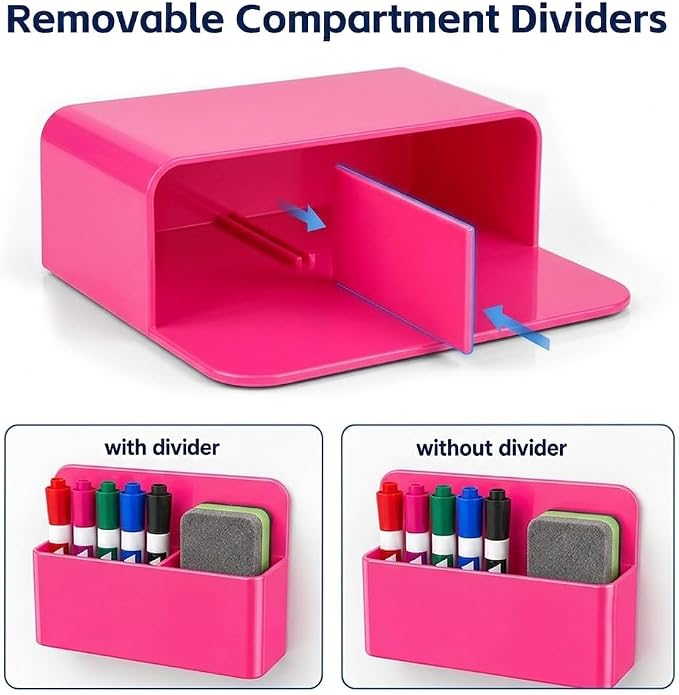 Magnetic Pencil Pen Holder, Magnet Storage Pencil Cup Case Box Fridge Organizer - Image 3