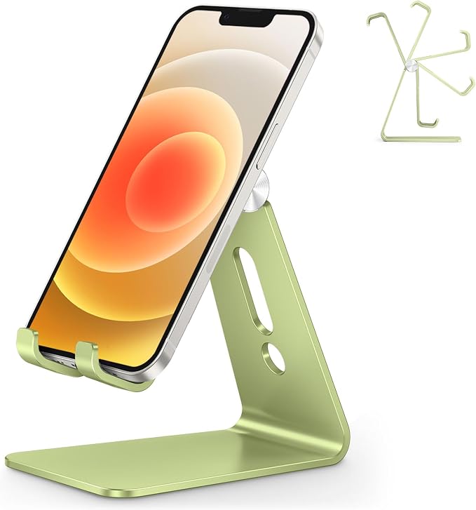 OMOTON Adjustable Cell Phone Stand, C2 Aluminum Desktop Phone Dock Holder by OMOTON