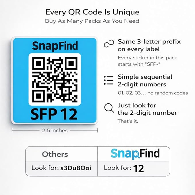 Smart QR Code Labels – AI Auto-Labeling, No Typing! Storage Bins & Moving - Image 6
