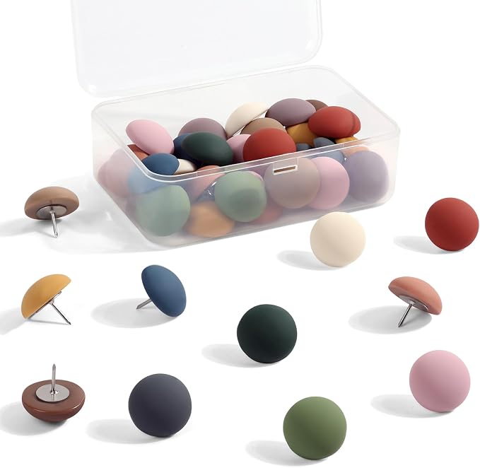 30Pcs Cute Decorative Push Pins, Bulletin Board Tacks, Cork Board Thumbtacks - Image 2