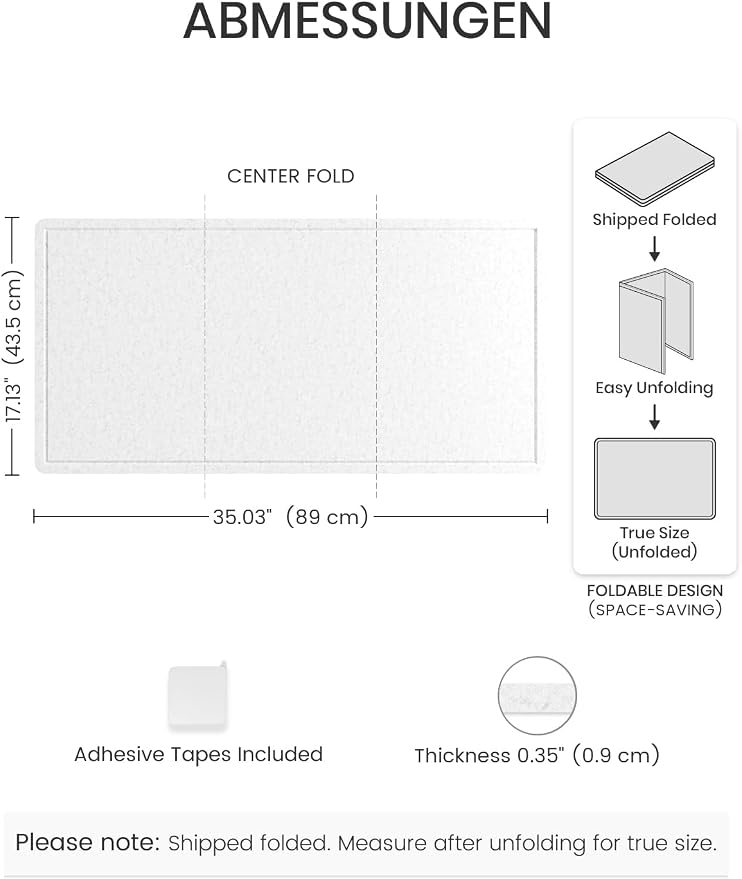 Fluxynara Bulletin Board, Foldable Felt Pin Board - Image 2