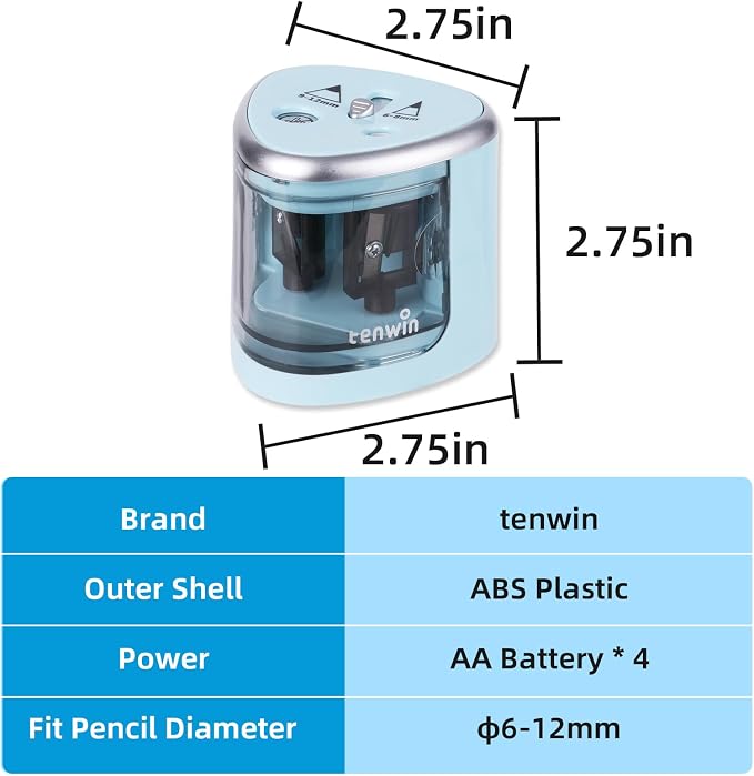 tenwin Electric Pencil Sharpener - Image 6