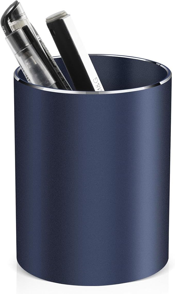 Pen holder, aluminum alloy waterproof pen holder, desktop simple and modern by hongQue
