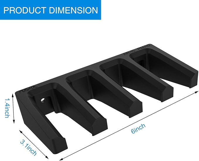 Solid ABS 6X Standard PMAG Wall Mount, Mag Holder, Home Magazine Storage Rack - Image 4