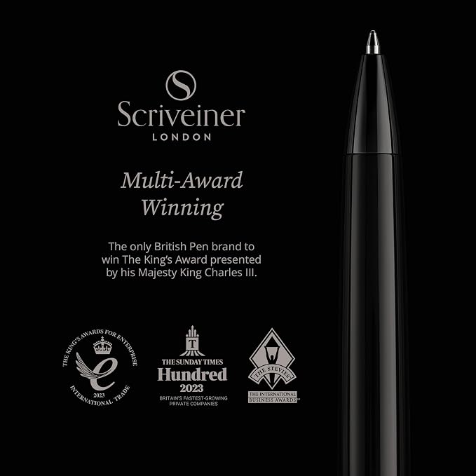Scriveiner Gun-Metal Lacquer Ballpoint Pen - Image 4