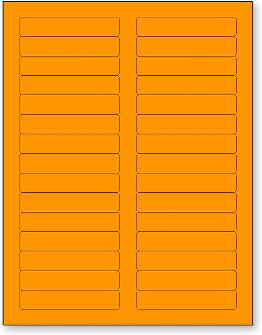 NextDayLabels 8-1/2 x 11 Neon Color High Light Fluorescent Labels by NextDayLabels