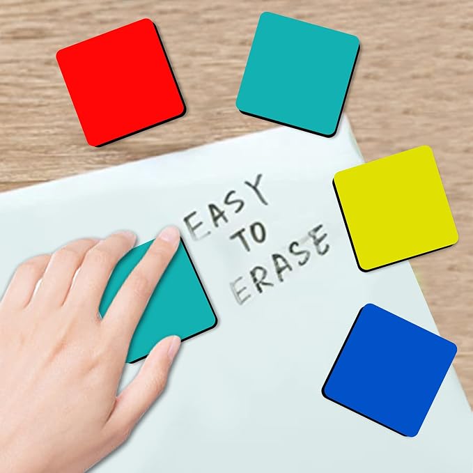 Dry Erase Erasers, 48 Pack Magnetic Whiteboard Dry Eraser Chalkboard Cleaner - Image 3