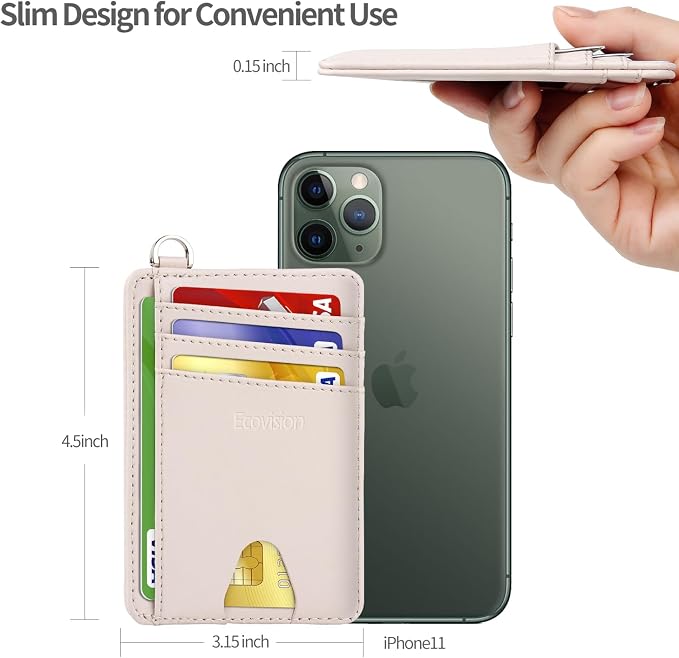 Slim Minimalist Front Pocket Wallet, RFID Blocking Credit Card Holder Wallet - Image 8