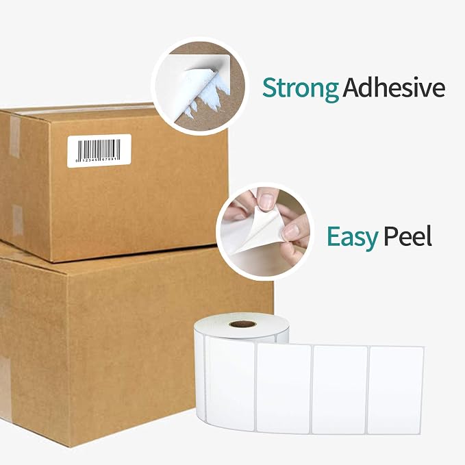 3-Proof 2"x1" Direct Thermal Barcode Labels Rolls - Image 4