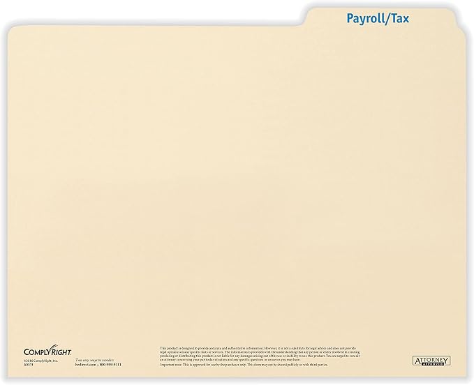 ComplyRight Payroll/Tax Folder, Document Filing Folder - Image 2