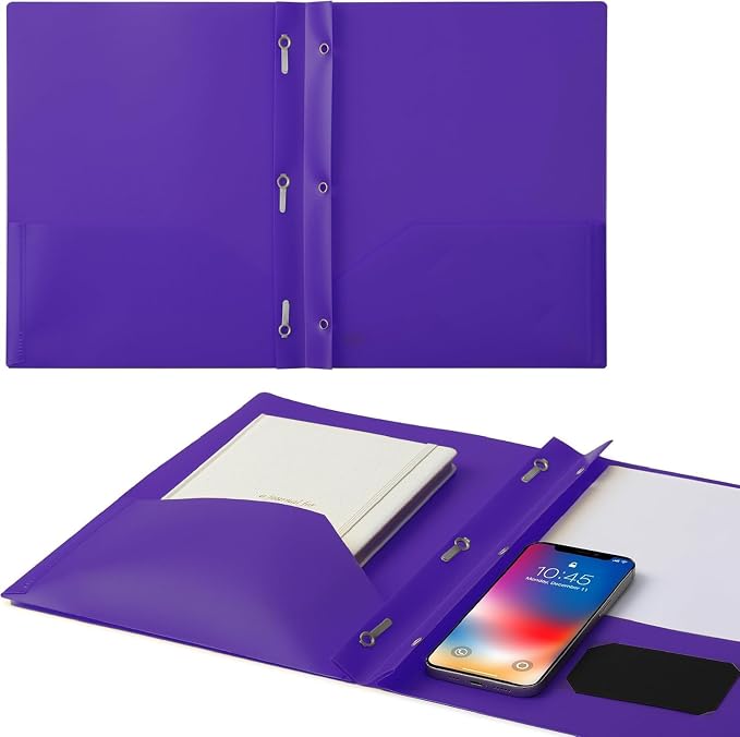 Mr. Pen- Plastic Folders with Pockets and Prongs, 36 Pack, Letter Size | Letter - Image 6