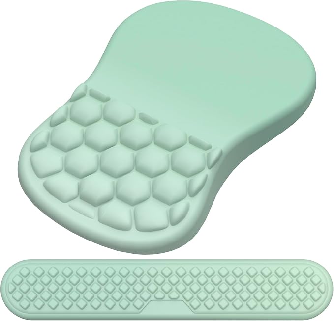 Ergonomic Mouse Pad Wrist Rest, 2 in 1 Keyboard Pad by Laokiiy