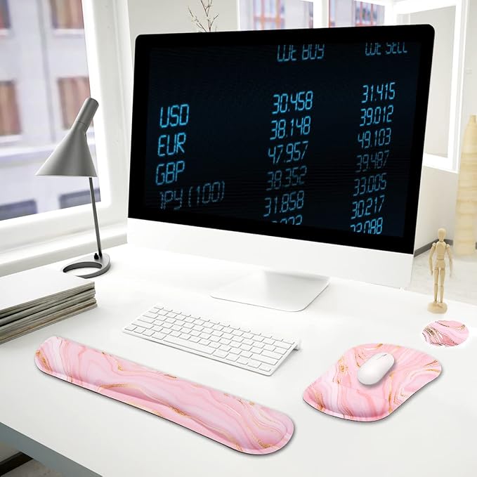 Memory Foam Ergonomic Keyboard Wrist Rest Pad and Mouse Wrist Rest Support - Image 7