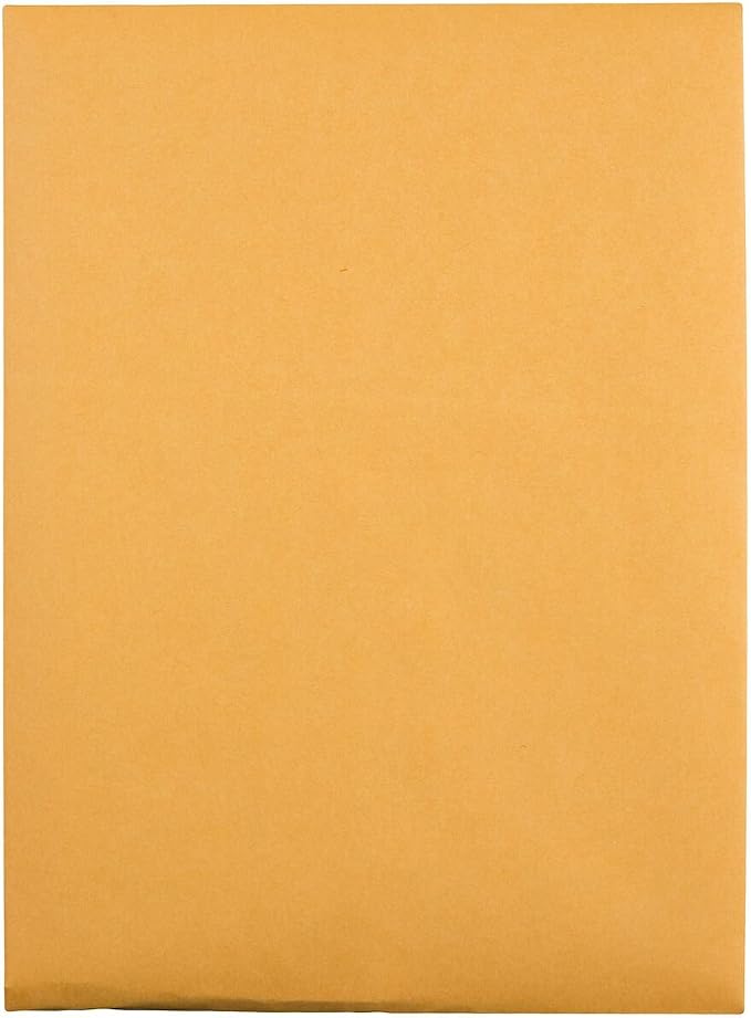 Quality Park Gummed Kraft Clasp Envelopes, 7.5 x 10.5, Box of 100, Light Brown - Image 3