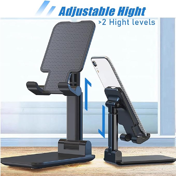 Phone Stand for Desk, Cell Phone Holder Cute Smart Cellphone Stand Foldable - Image 2