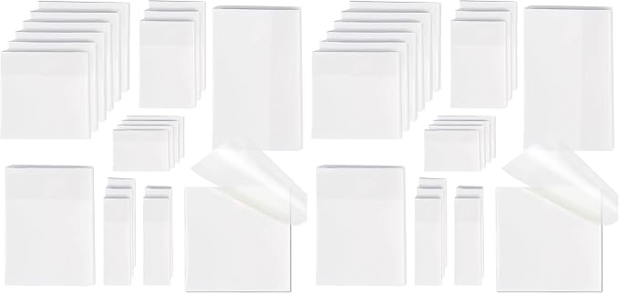 Transparent Sticky Notes, 6 Sizes Clear Sticky Notes Pads, Waterproof by VITEVER