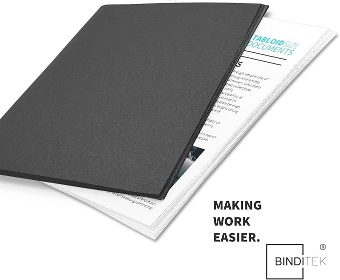 Binditek 50 Pack 16 Mil Sand-Textured Polycover, 11 x 17 Inches Front and Back - Image 7