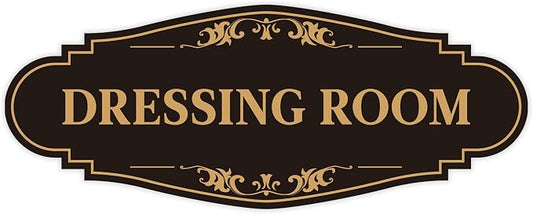 Dressing Room Sign for Door，Self-Adhesive Waterproof Vinyl Vintage Changing by LUHIMO