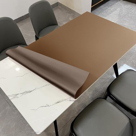 Zinkooat Leather Table Cover, 1.8mm Thick, 42x78 Inch Table Protector, Table by Zinkooat