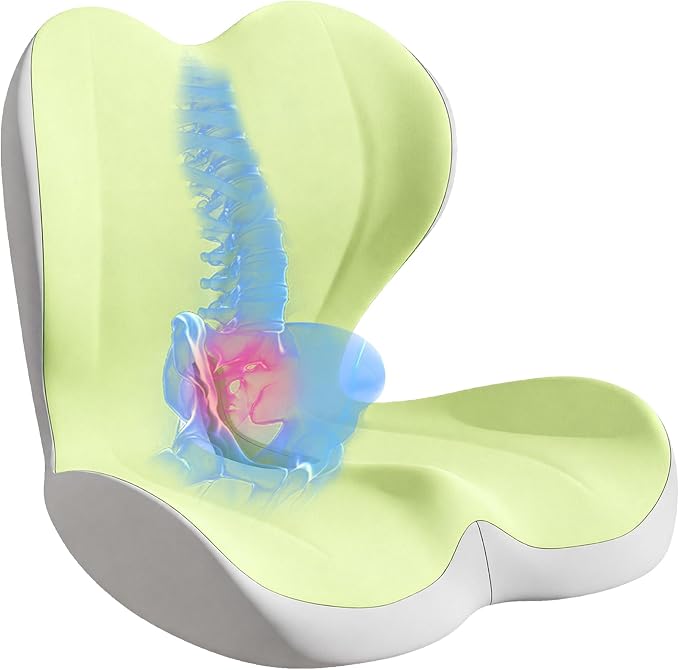 Seat Cushion for Office Chair and Car, Lumbar Support Pillow for Office Chair by Unknown