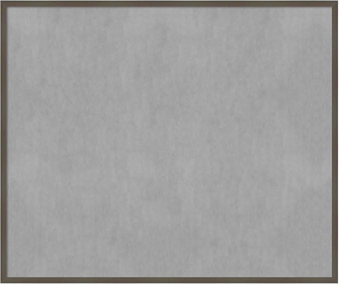 Amanti Art Grey Framed Magnetic Board 41x49 Oversize Vision Board by AmantiArt