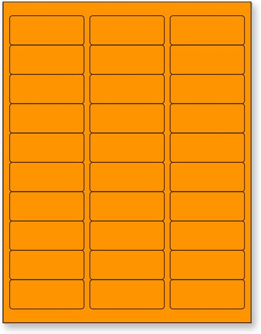 NextDayLabels - 8-1/2 x 11" Neon Color High Light Fluorescent Labels by NextDayLabels