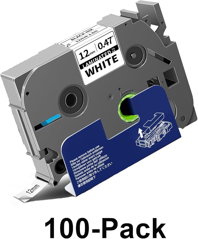 100-Pack TZe-231 Label Tape Compatible by Matoburr