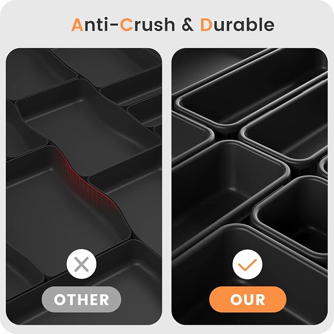 A-LuGei 【】 【】 Black Drawer Organizer, Makeup organizer - Image 6