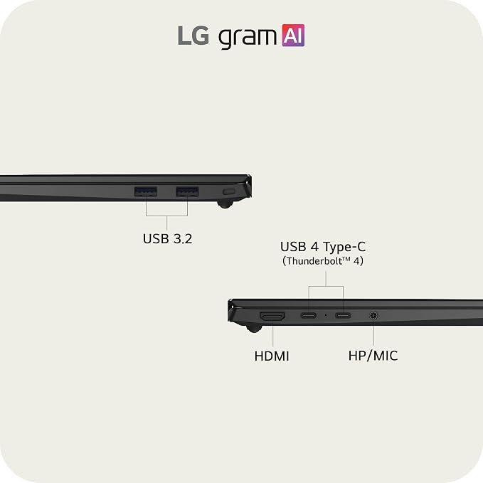 LG gram 15-inch Thin and Lightweight Dual AI Laptop Computer, Windows 11 Home - Image 15