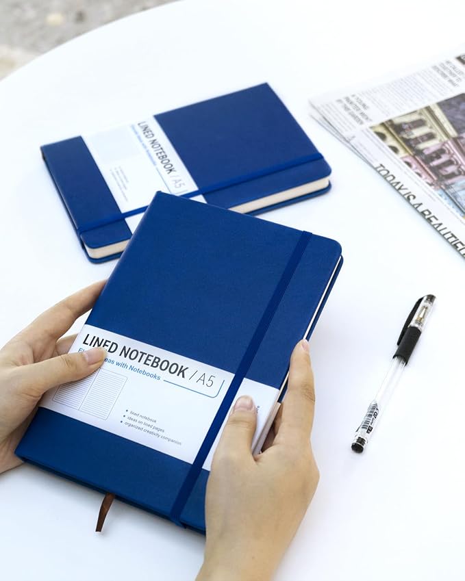 Dynta Hardcover Journal Notebooks, 10 Packs A5 Lined Journals Bulk - Image 7