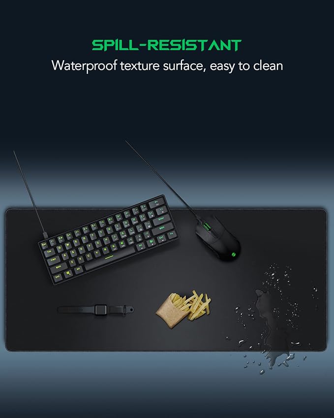 Black Shark Gaming Mouse Pad Desk Mat Thick Extended Mousepad Non-Slip - Image 5