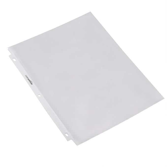 Amazon Basics Heavy Duty Non-Glare Sheet Protector - Image 3