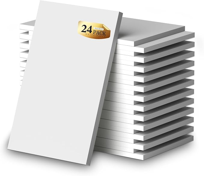 Small Note Pads 3x5 Pocket Notepad, 24 Pack Server Note Pads 3x5, Scratch Pads by NotePads
