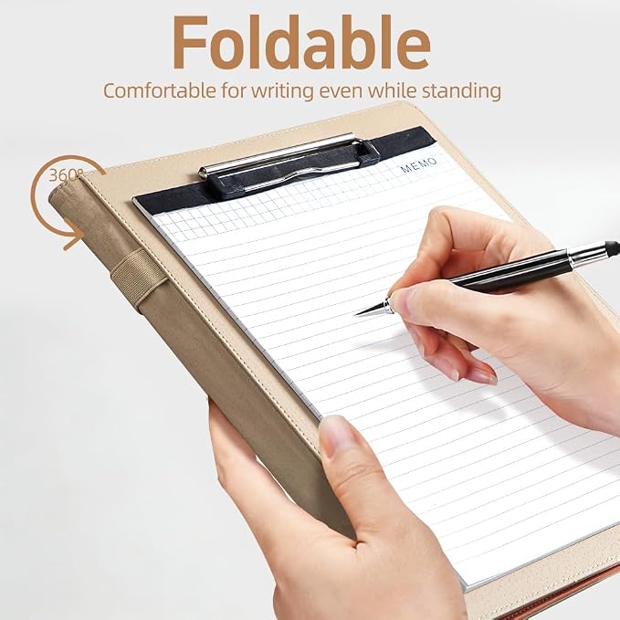 PU Leather A4 Clipboard Portfolio, Resume Padfolio Business Case | Features 25 - Image 3