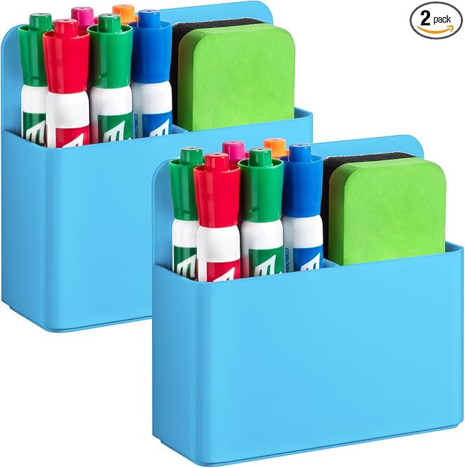 2 Pcs Magnetic Dry Erase Marker Holder by Banafich