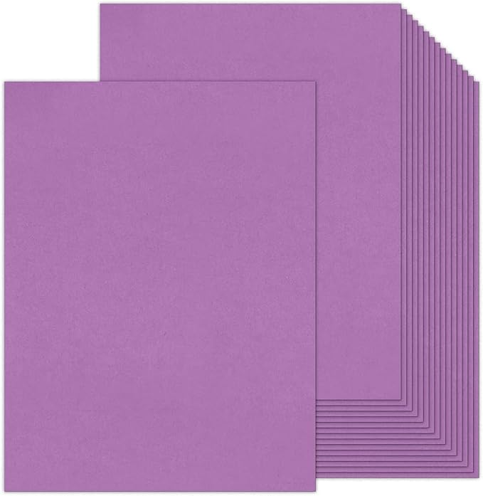 Purple Cardstock 100 Sheets 80lb Cardstock Paper 8.5 x 11, Goefun Purple Paper for Wedding Invitations, DIY Cards, Menus, Crafts-DeskLoop Office